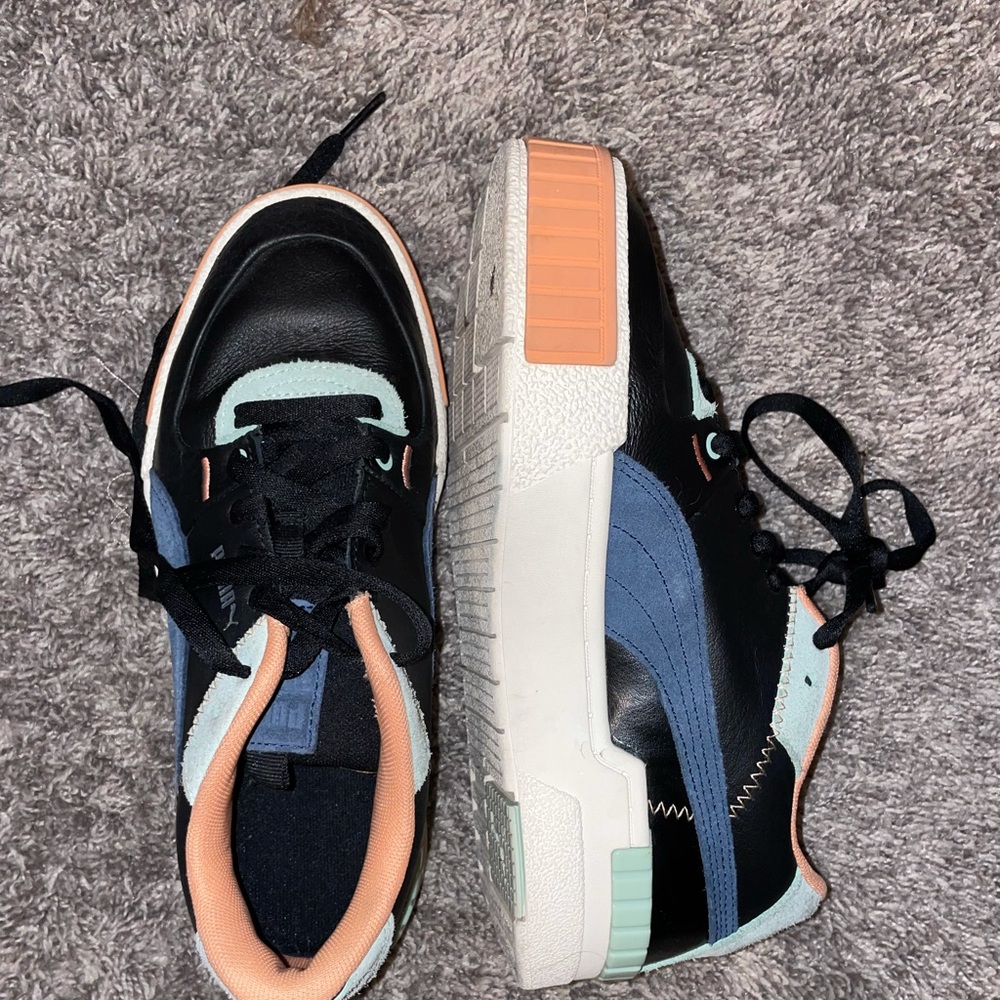 puma shoes multi color. worn a few times